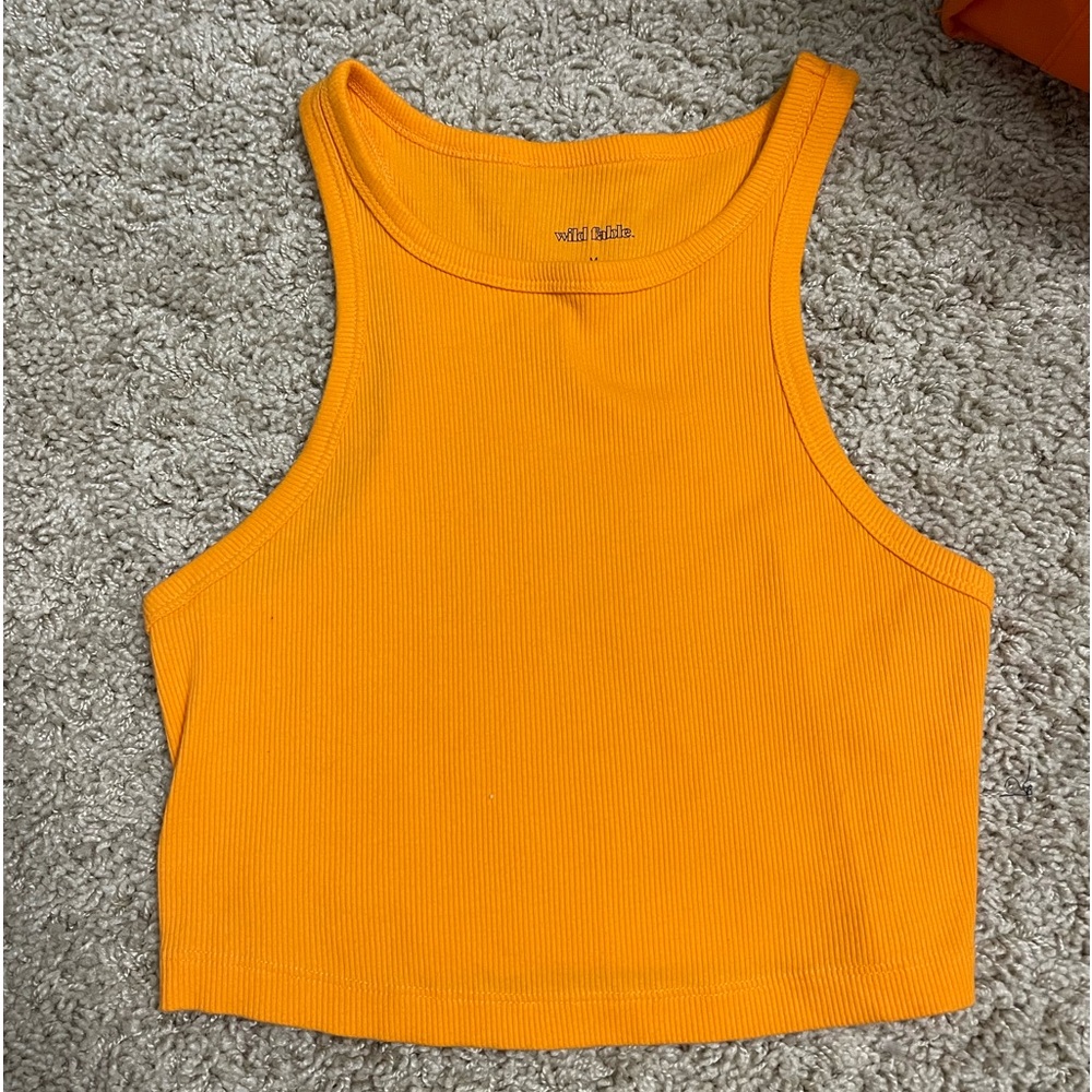 Women’s ’Wild Fable’ (Target) Orange crop tank top size medium